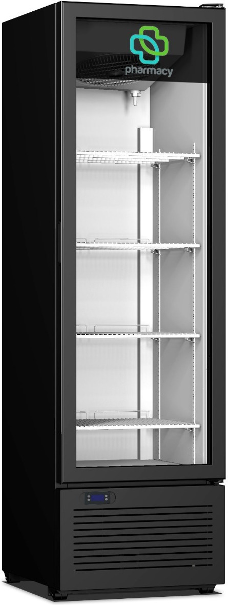 Crystal SA Ψυγείο Φαρμακείου CR 300 MED Black 314lt Ψύξη από +1°C έως +15°C Υ179.3xΠ53xΒ59.5cm